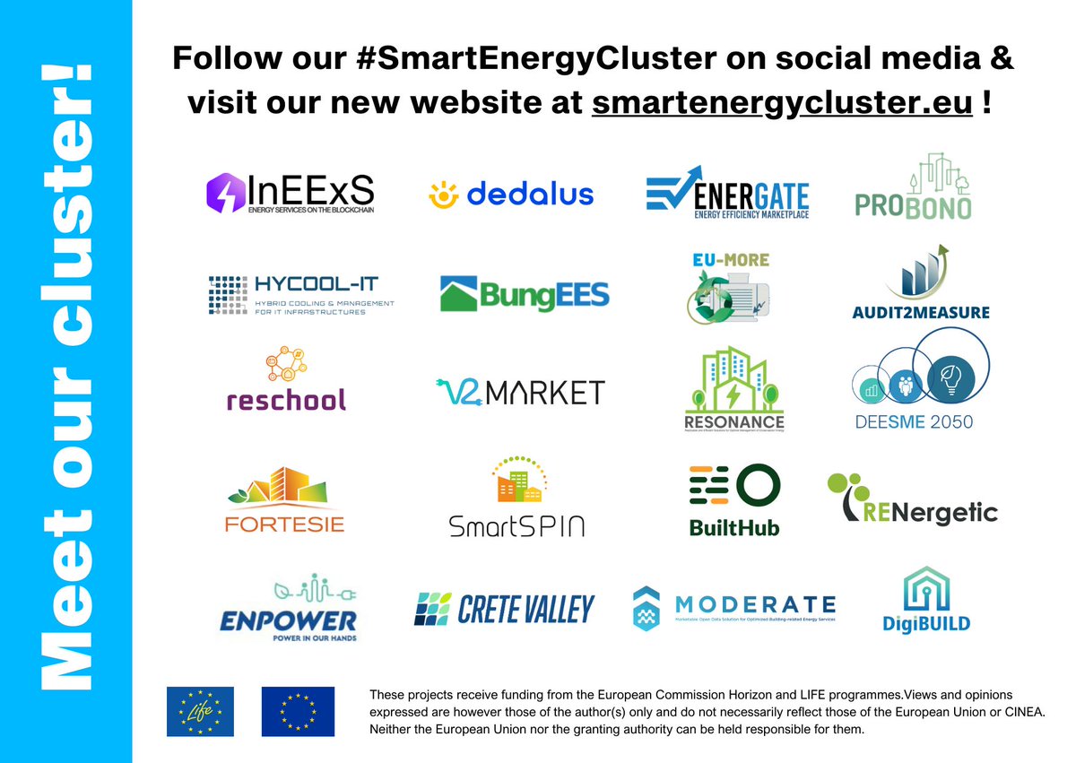 HycoolIT's tweet image. Collaboration is key to the #energytransition!

The #SmartEnergyCluster brings together expertise and resources of 30+ projects to accelerate innovation and deployment of smart energy solutions!

Read more and see how you can get involved: ieecp.org/2025/04/15/the…