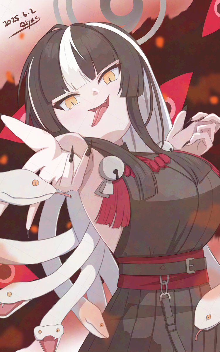 怪芸家アザミさん
#ブルアカ #BlueArchive #アザミ #イラスト