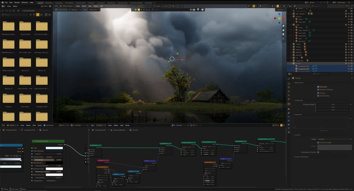 Sunlit Haven #3d artwork complete in #blender