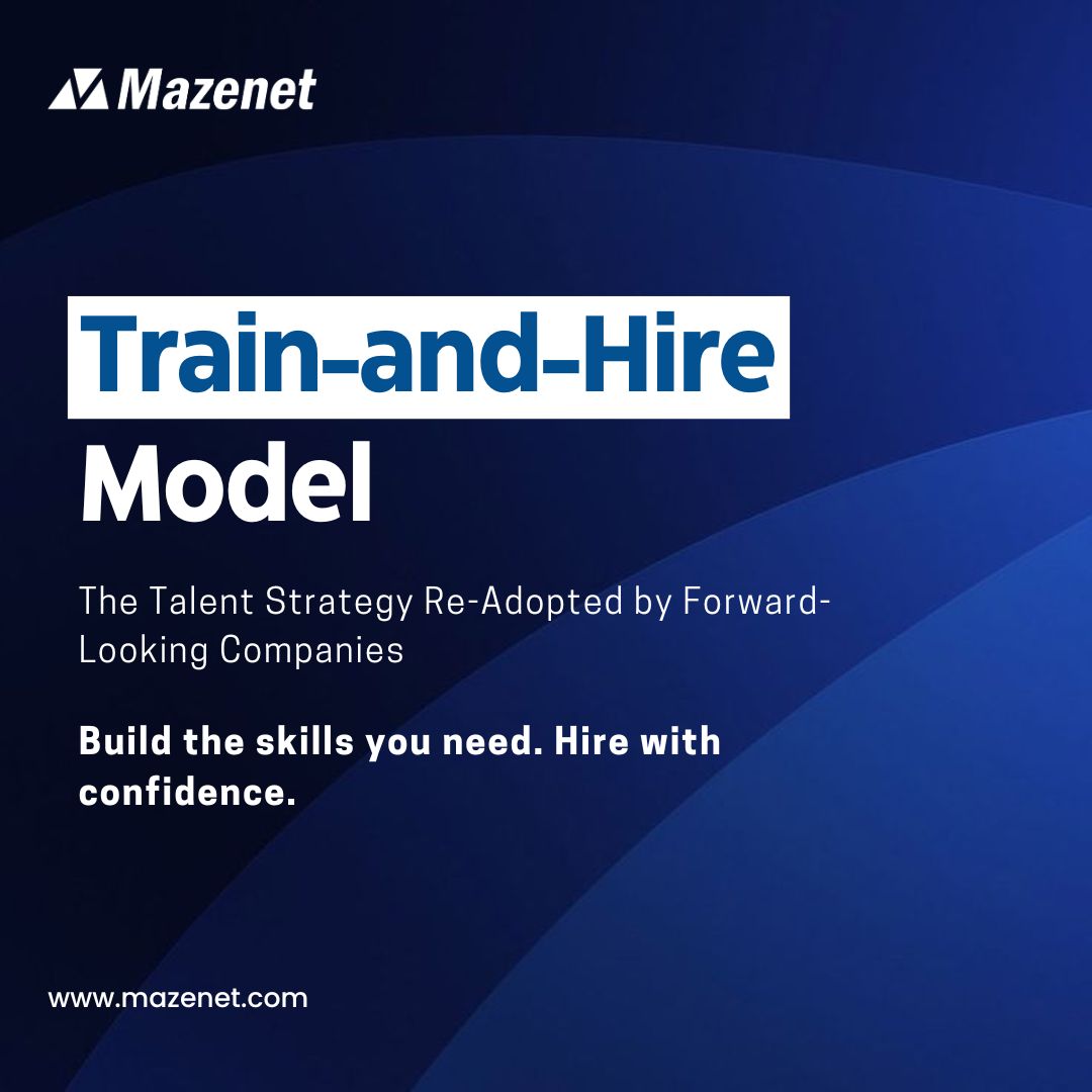 Maze_net's tweet image. 📷 Mazenet’s train and hire model delivers pre-trained, job-ready talent that ensures faster onboarding, higher retention, and productivity from day one. Build high-performing tech teams by partnering with Mazenet. 📷📷#trainandhire #techtalent #fasteronboarding #mazenetsolutions