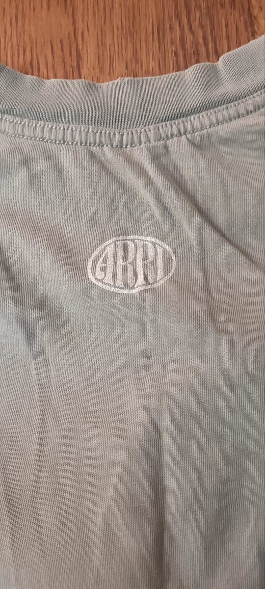 BandBehind's tweet image. New in, a rather battered Arri. Crew t shirt