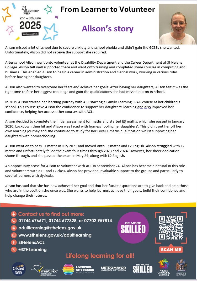 St Helens Adult and Community Learning tweet media