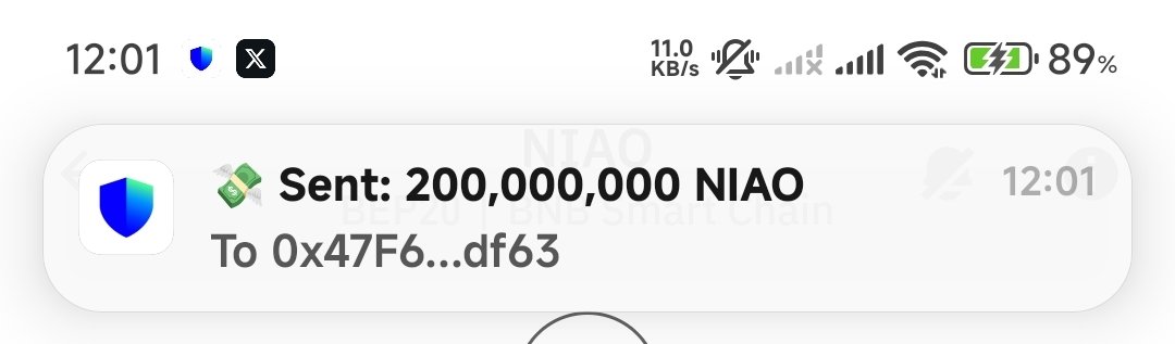 200M $NIAO for you 🫵 WHO IS NEXT?

💸 Drop your BSC wallet address in the comments.
✅ Follow Me and Turn on my Notification 🔔 
🔁 &amp;❤️ this post