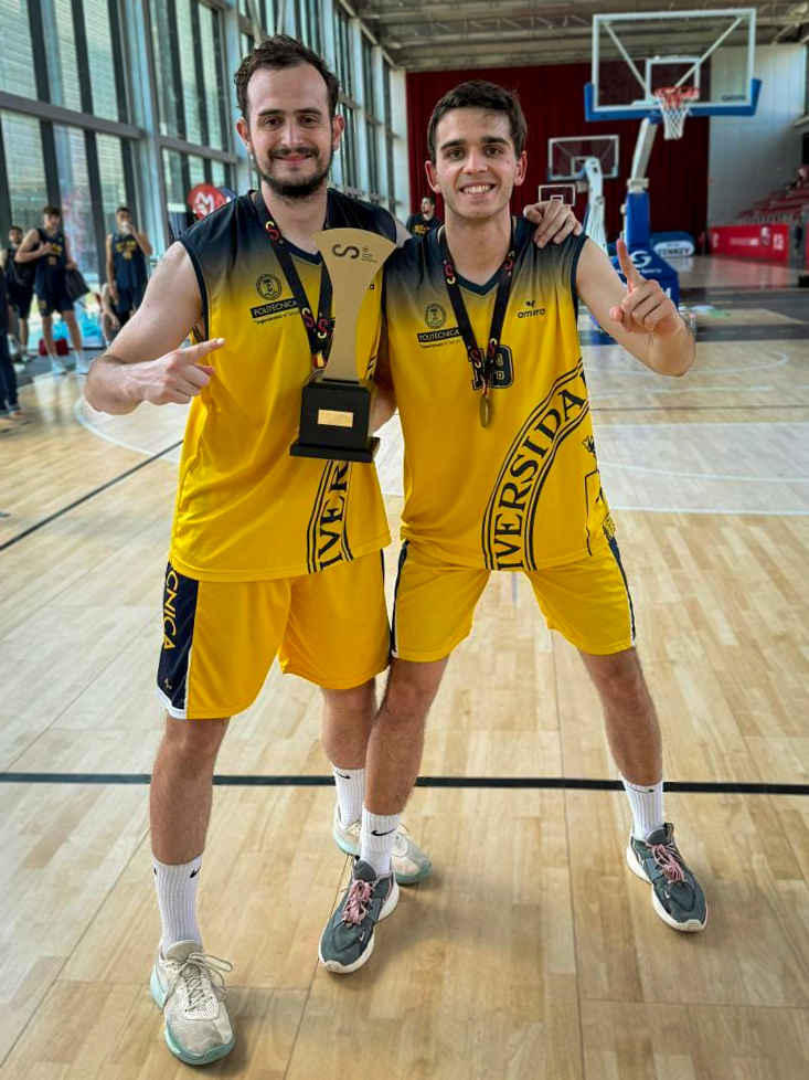 ETSIAE - UPM (@aeroespacialupm) on Twitter photo 🥇🏀El equipo de baloncesto de <a href="/La_UPM/">Universidad Politécnica de Madrid</a> se ha proclamado campeón de España universitario en #CEUSMadrid2025. ¡Enhorabuena al equipo y en especial a los estudiantes de #ETSIAE, Iker Mateo y Javier González!
📰etsiae.upm.es/index.php?id=7…
<a href="/DelegacionAero/">Delegación de Alumnos de la ETSIAE</a> <a href="/ceusmadrid2025/">CEUS Madrid 2025</a> #nosoloingeneiría 🥇🏀El equipo de baloncesto de <a href="/La_UPM/">Universidad Politécnica de Madrid</a> se ha proclamado campeón de España universitario en #CEUSMadrid2025. ¡Enhorabuena al equipo y en especial a los estudiantes de #ETSIAE, Iker Mateo y Javier González!
📰etsiae.upm.es/index.php?id=7…
<a href="/DelegacionAero/">Delegación de Alumnos de la ETSIAE</a> <a href="/ceusmadrid2025/">CEUS Madrid 2025</a> #nosoloingeneiría