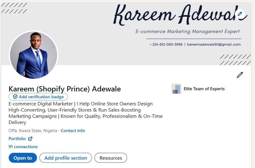 Kareem Adewale | Shopify Expert | Klaviyo Pro tweet media