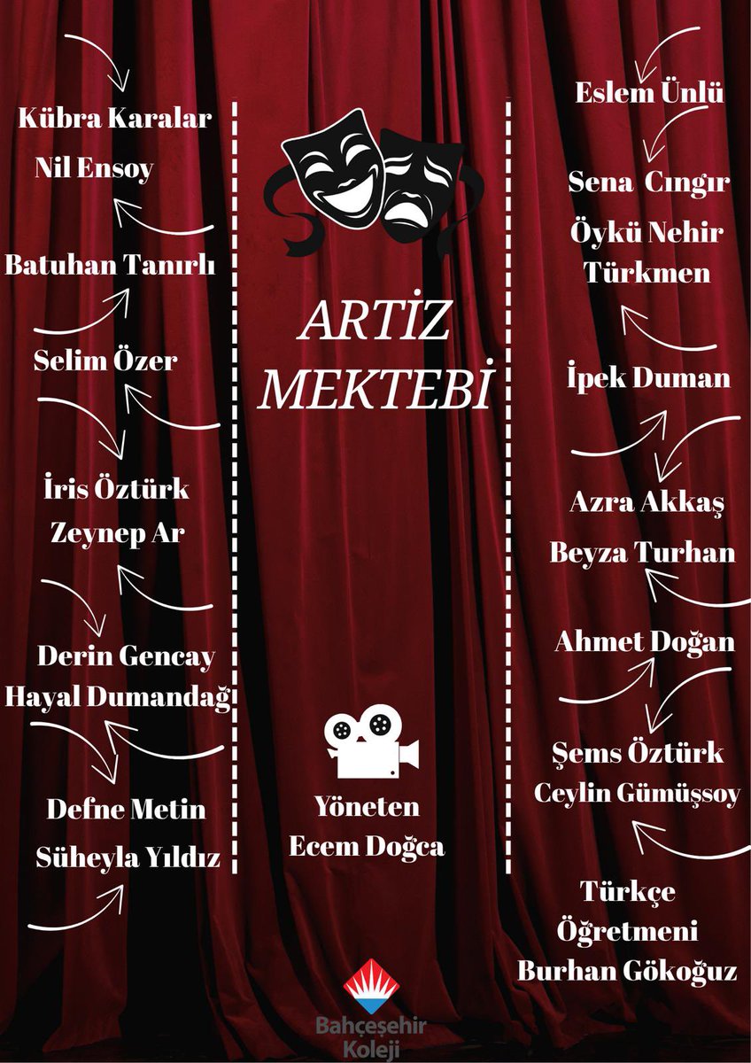 Bir zamanlar usta sanatçıların sahnelediği Artiz Mektebi, şimdi Manisa Bahçeşehir Koleji öğrencileriyle yeniden hayat buluyor!
Hazır mısınız? Çünkü bu salı , perde açılıyor; replikler, jestler, kahkahalar havada uçuşuyor! 😄
Tiyatronun büyüsüyle dolu bu özel günü kaçırmayın 🎉