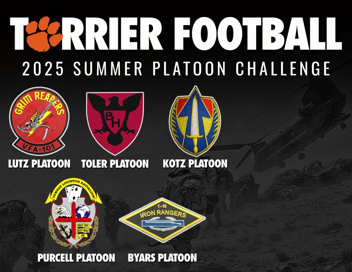 The next phase of our off-season begins this week. 

🎖️5 Platoons
🎖️71 Players
🎖️7 Weeks
🎖️1 Mission 
🎖️ 1 TEAM

One platoon will earn our Week 1 Summer Platoon Challenge this week.