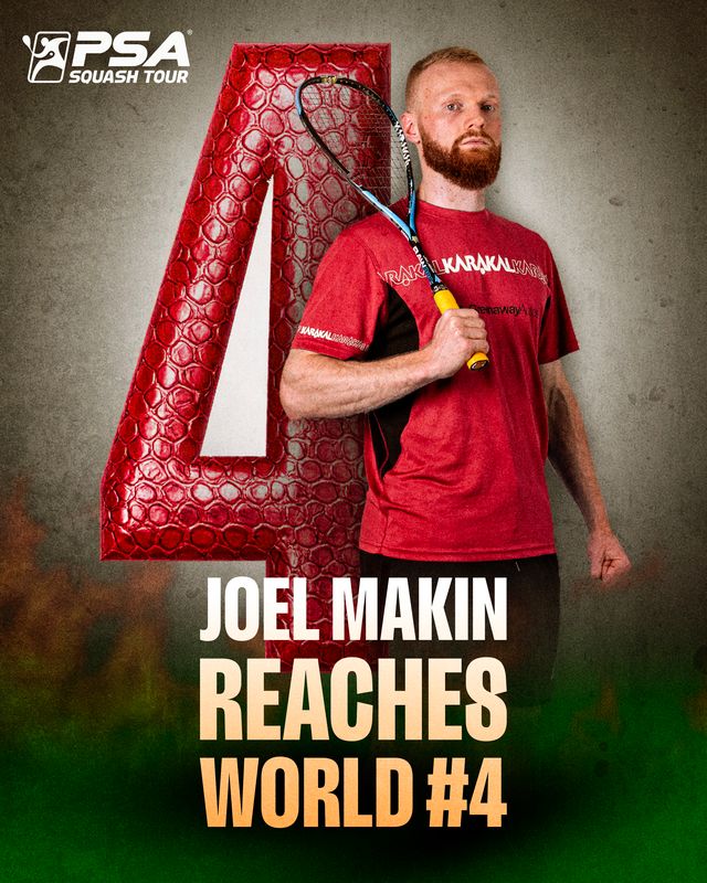 PSA Squash Tour (@psasquashtour) on Twitter photo A new highest World Ranking for 'The Golden Tiger' <a href="/JoelMakin/">Joel Makin</a> ๐
The new World No.4 has become the second highest ranked Welshman ever on the PSA Tour ๐ด๓ ง๓ ข๓ ท๓ ฌ๓ ณ๓ ฟ A new highest World Ranking for 'The Golden Tiger' <a href="/JoelMakin/">Joel Makin</a> ๐
The new World No.4 has become the second highest ranked Welshman ever on the PSA Tour ๐ด๓ ง๓ ข๓ ท๓ ฌ๓ ณ๓ ฟ
