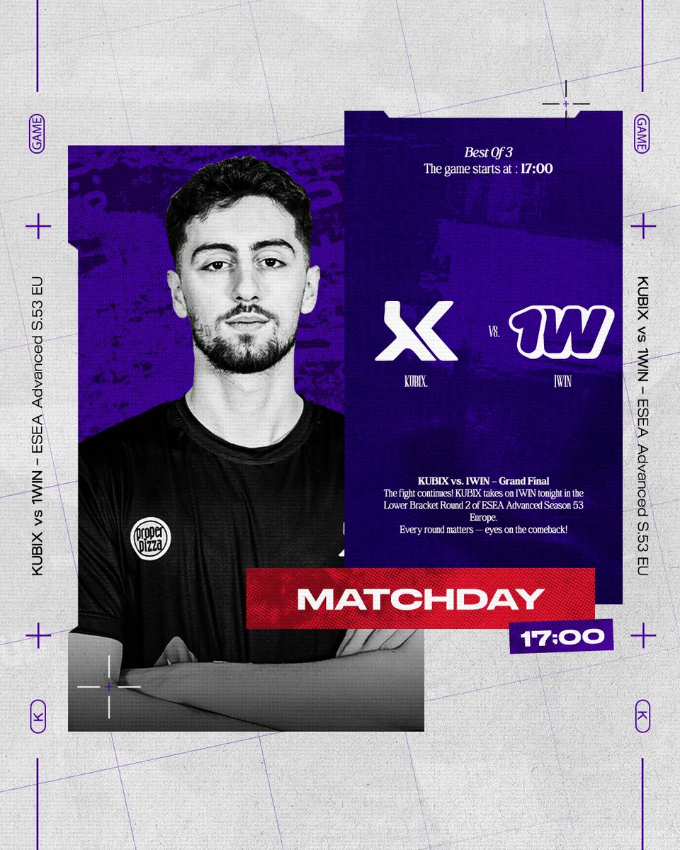 🎯 | Matchday
🆚 | <a href="/1winesports/">1win Team</a> 
🏆 | ESEA Advanced S53 EU
🕢 | 17:00
📍 | Lower Bracket Round 2