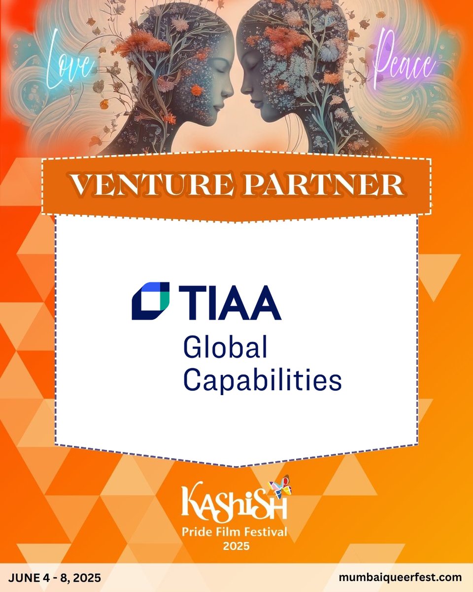 KashishFilmFest's tweet photo. KASHISH Pride Film Festival is happy to collaborate with @TIAA Global Capabilities for the fourth consecutive year, and this year as Venture Partner for the 16th edition of South Asia's biggest Pride Film Festival.
#VenturePartner #PrideMonth #FilmFestival https://t.co/MNtlmGs75K