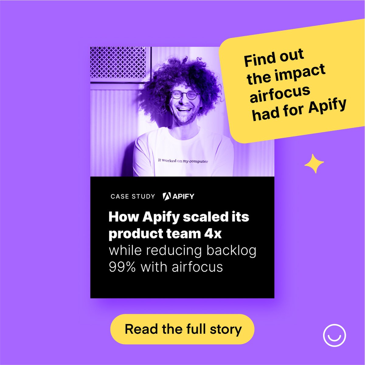 Faced with explosive growth, a team quadrupling in size, and an overwhelming backlog, Jan Zenisek, VP of Product at Apify, knew the product management process had to evolve. Fast.

The solution? 

Read the full case study to find out what they did 👉 airfocus.com/resources/case…