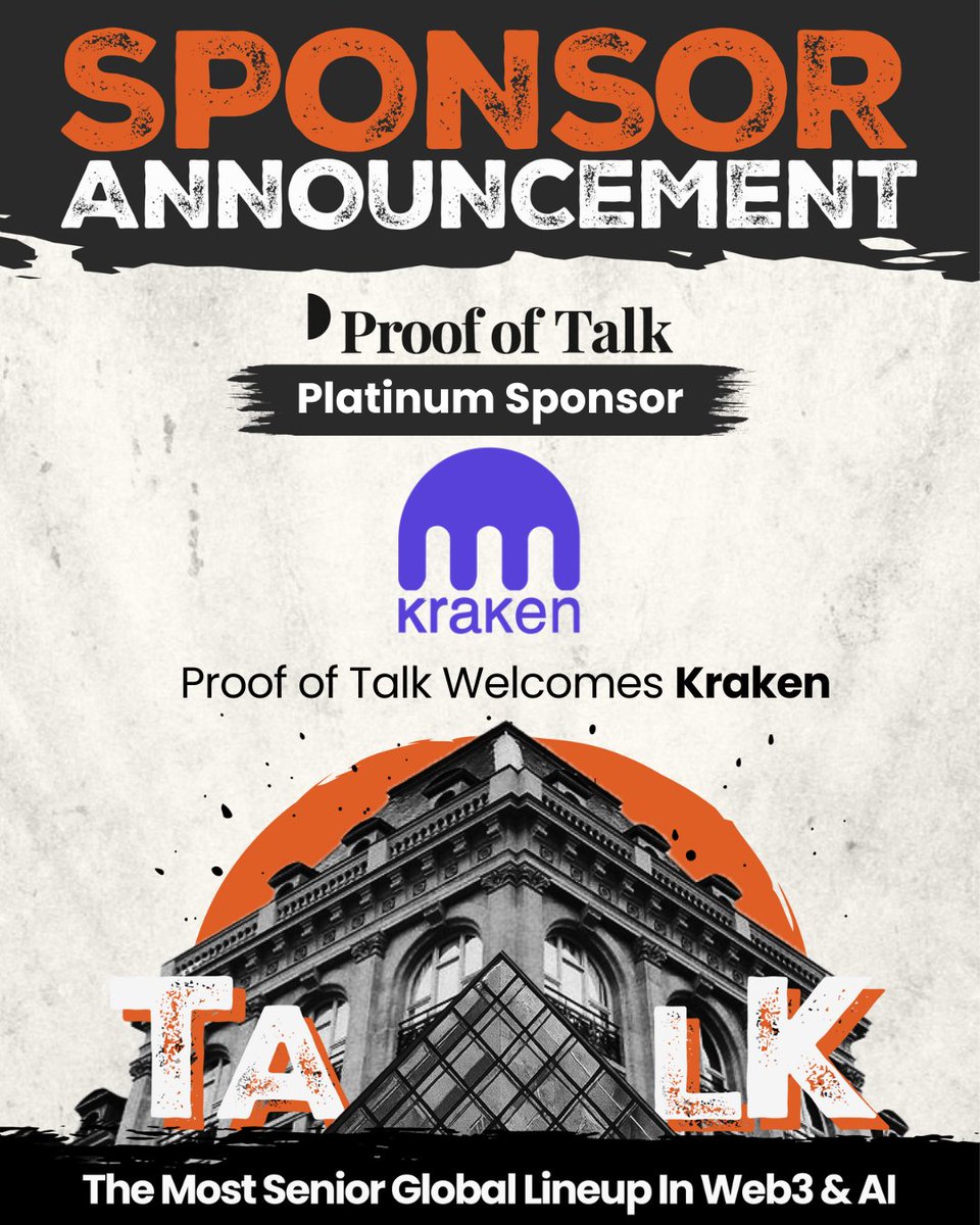 Proof of Talk (@proofoftalk) on Twitter photo Sponsor Spotlight: <a href="/krakenfx/">Kraken Exchange</a> is a Platinum Sponsor at Proof of Talk 2025
<a href="/krakenfx/">Kraken Exchange</a> is one of the world’s most secure crypto platforms, driving global adoption and financial inclusion. Clients trade 200+ digital assets across 6 currencies, empowering users to achieve financial Sponsor Spotlight: <a href="/krakenfx/">Kraken Exchange</a> is a Platinum Sponsor at Proof of Talk 2025
<a href="/krakenfx/">Kraken Exchange</a> is one of the world’s most secure crypto platforms, driving global adoption and financial inclusion. Clients trade 200+ digital assets across 6 currencies, empowering users to achieve financial