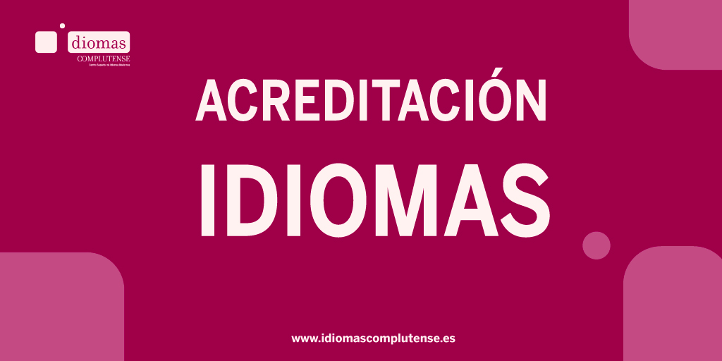 🎓 ¿Necesitas acreditar tu nivel de idioma para un grado o máster bilingüe?

🖊️Matrícula hasta el 15 de junio
🗓️Examen: 16 de junio
🏆Niveles B2 de inglés y francés

ℹ️ Más info 👉 idiomascomplutense.es

#AcreditaciónIdiomas #UCM #IdiomasComplutense