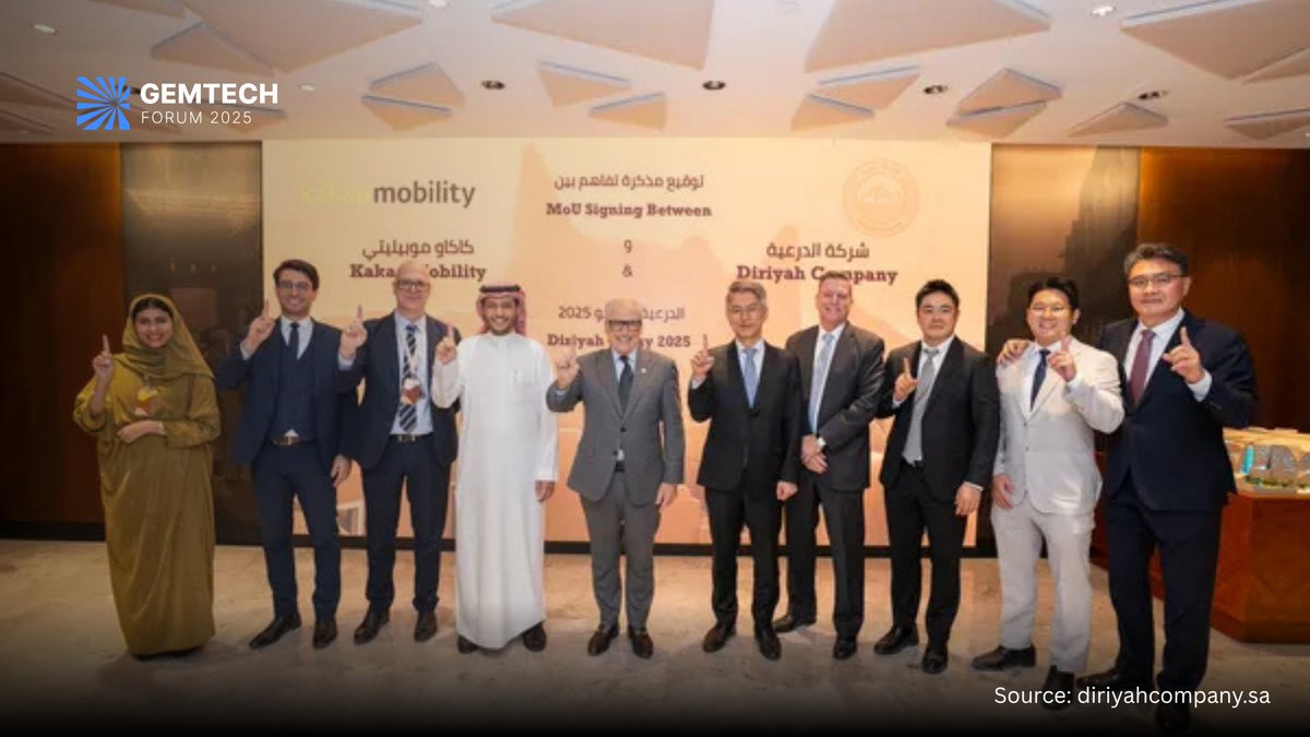 Diriyah Company, a key player in KSA’s cultural &amp; urban development, has signed a MoU with South Korea’s Kakao Mobility to advance innovative mobility technologies for the 1st phase of the Diriyah giga project.

Read more: tinyurl.com/bddtw36c

#GEMTECH2025 #MobilityConference