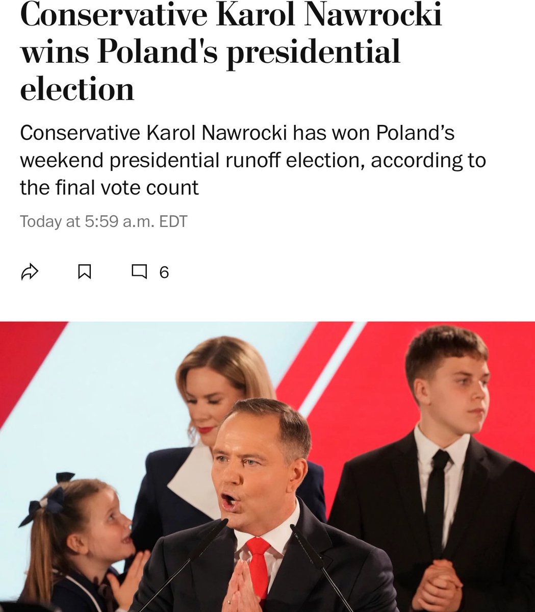 Adrian Kubicki (@kubicki_adrian) on Twitter photo Congratulations to President-elect <a href="/NawrockiKn/">Karol Nawrocki</a> for winning presidential elections.
Great times for Polish-American relations ahead! 🇵🇱🤝🇺🇸 Congratulations to President-elect <a href="/NawrockiKn/">Karol Nawrocki</a> for winning presidential elections.
Great times for Polish-American relations ahead! 🇵🇱🤝🇺🇸