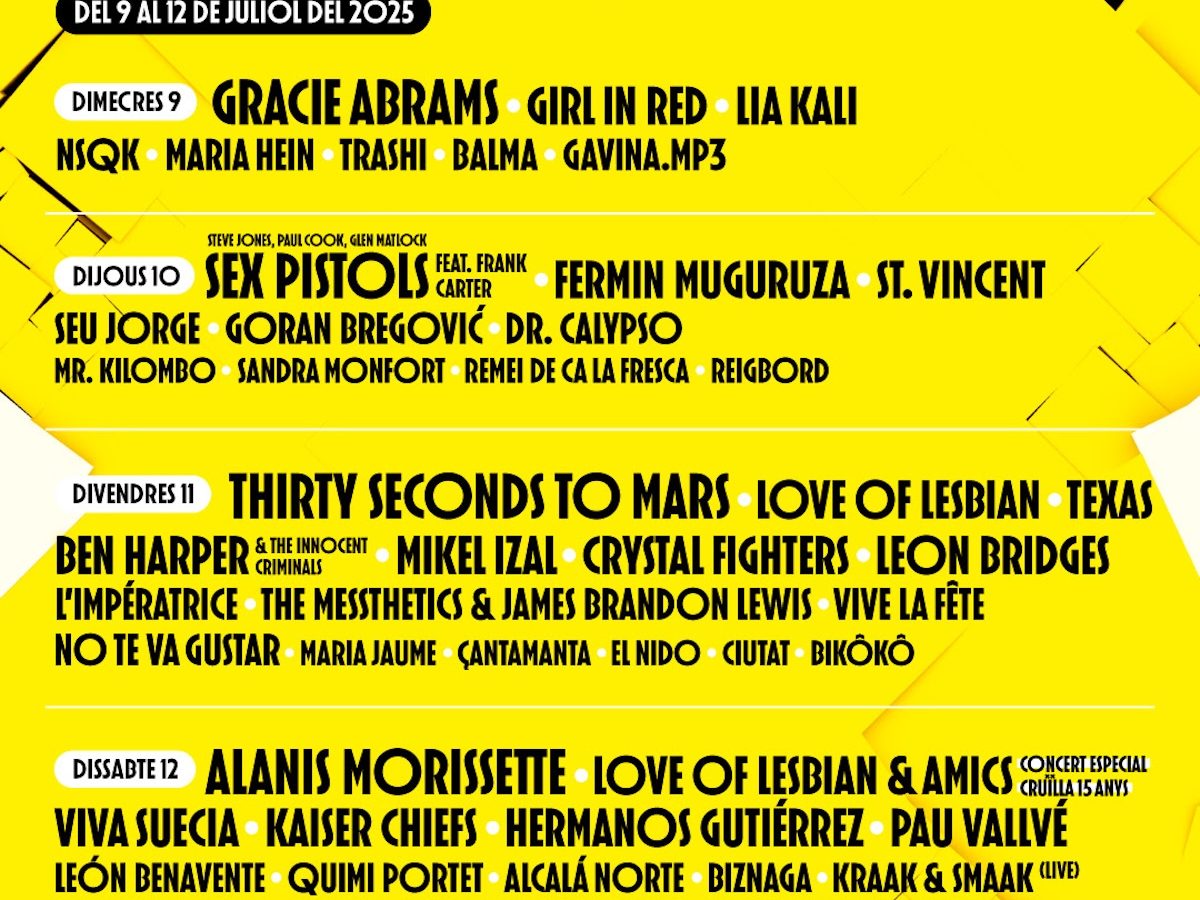 📣INFO

ℹ️Renfe, tren oficial del Festival Cruïlla

📅Del 9 al 12 de juliol 

📍Parc del Fòrum de Barcelona

🚉 Les estacions de Sant Adrià i El Clot són les més properes al recinte.

➕Info: gen.cat/4kjq7yN