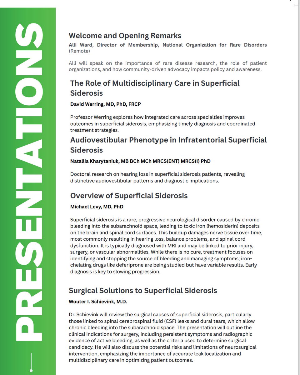 LivingwithSS's tweet image. Superficial Siderosis Symposium Registration for remote: ssra.livingwithss.com/blog/event/sym…