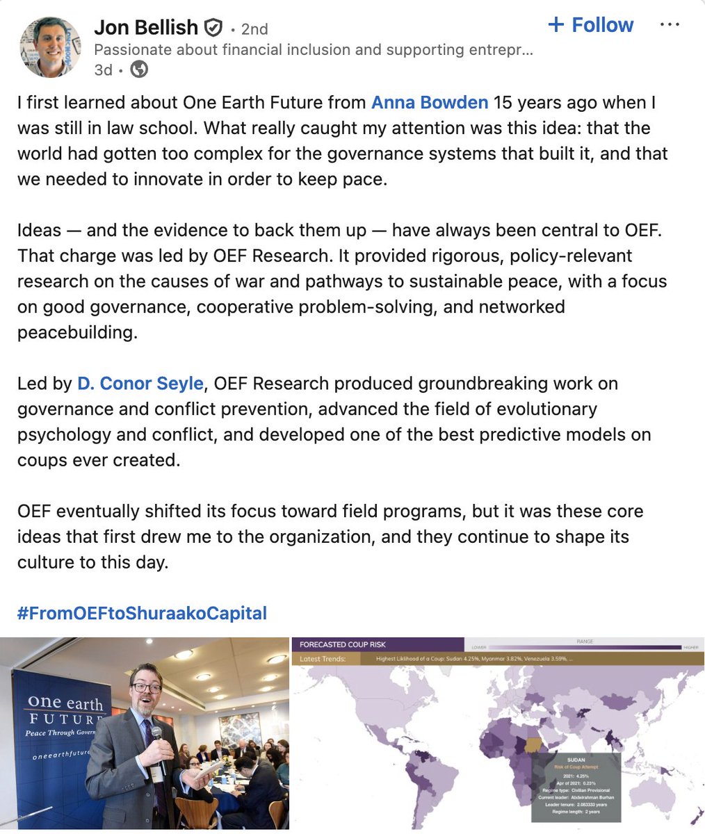 One Earth Future Foundation tweet media