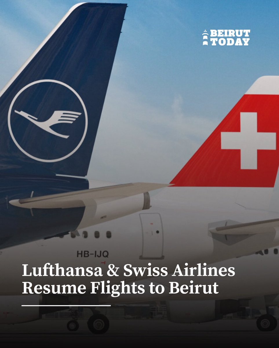 After months of suspension, both Lufthansa and Swiss airlines have resumed their flights to Beirut. The move follows new security assessments and marks the return of direct routes from Frankfurt and Zurich to the Lebanese capital.