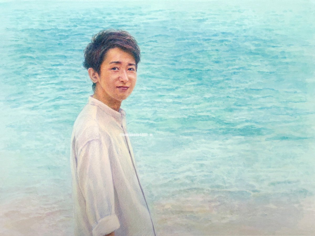 トリミング前 #大野智 TikTokに上げてるやつより背景濃い目に色足しま