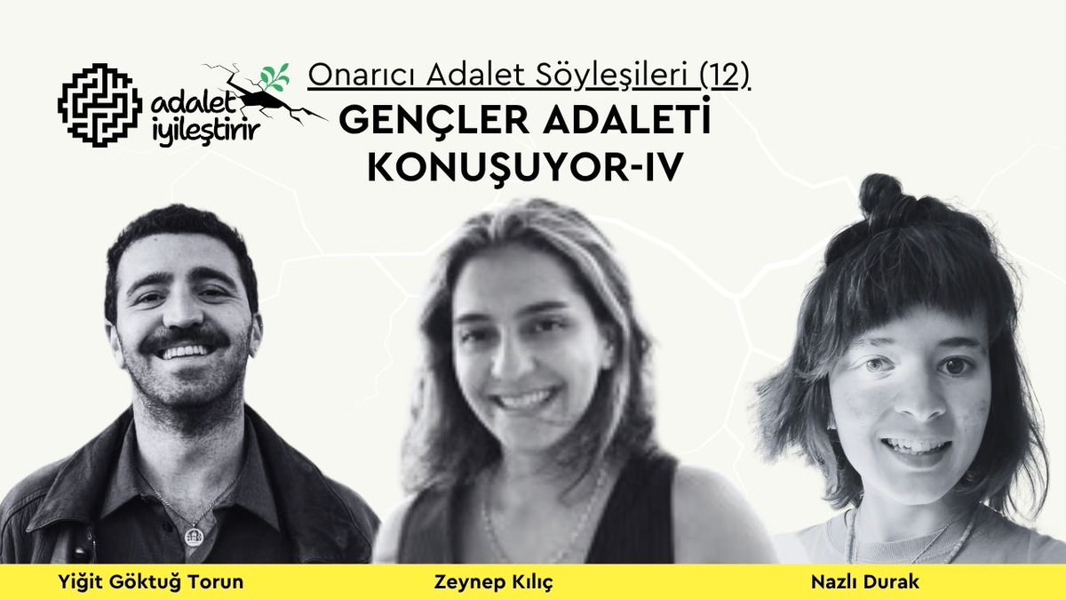 💬 Gençler onarıcı adaleti konuşuyor - IV  #OnarıcıAdalet Söyleşileri serimizde Hafıza ve Gençlik programı katılımcılarımızla bir araya gelerek onarıcı adalet kavramını tartışıyoruz.   

🔗Söyleşinin tamamı: hakikatadalethafiza.org/haberler/onari…

🍀Gençlerin program kapsamında yürüttükleri