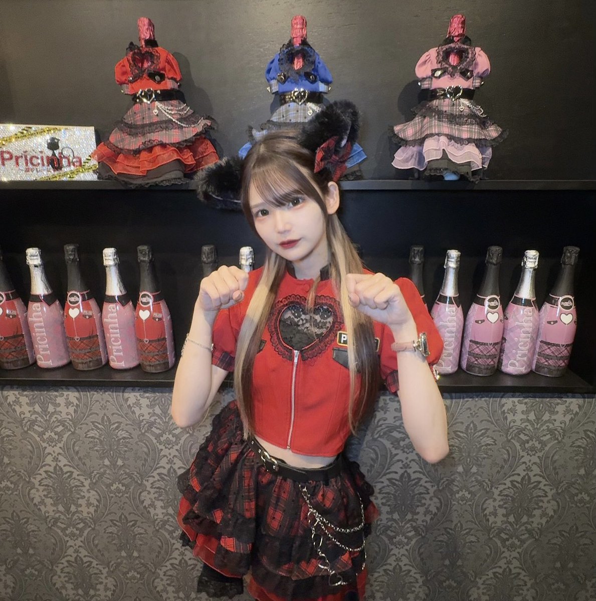 レセプションにご招待頂き
ありがとうございました！！🐱🚨
胸元のハートがかわいくてすき♡
#ぷりしーにゃ