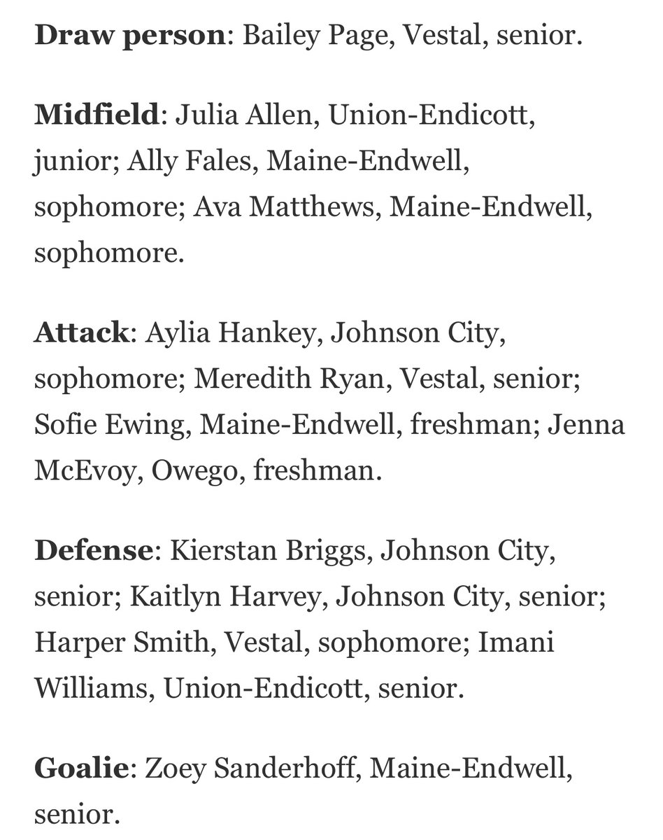 OA Schools (@oaupdate) on Twitter photo Big shoutout to our <a href="/OwegoWLax/">Owego Women's Lax</a> Section IV All-Stars!
First-team honors go to seniors Madison McEvoy (Midfield), Lexi Herceg (Attack), Bella Silvestri (Defense), and Shannon Maslin (Goalie). Freshman Jenna McEvoy (Attack) earned a spot on the second team.
#OFARiverHawks Big shoutout to our <a href="/OwegoWLax/">Owego Women's Lax</a> Section IV All-Stars!
First-team honors go to seniors Madison McEvoy (Midfield), Lexi Herceg (Attack), Bella Silvestri (Defense), and Shannon Maslin (Goalie). Freshman Jenna McEvoy (Attack) earned a spot on the second team.
#OFARiverHawks