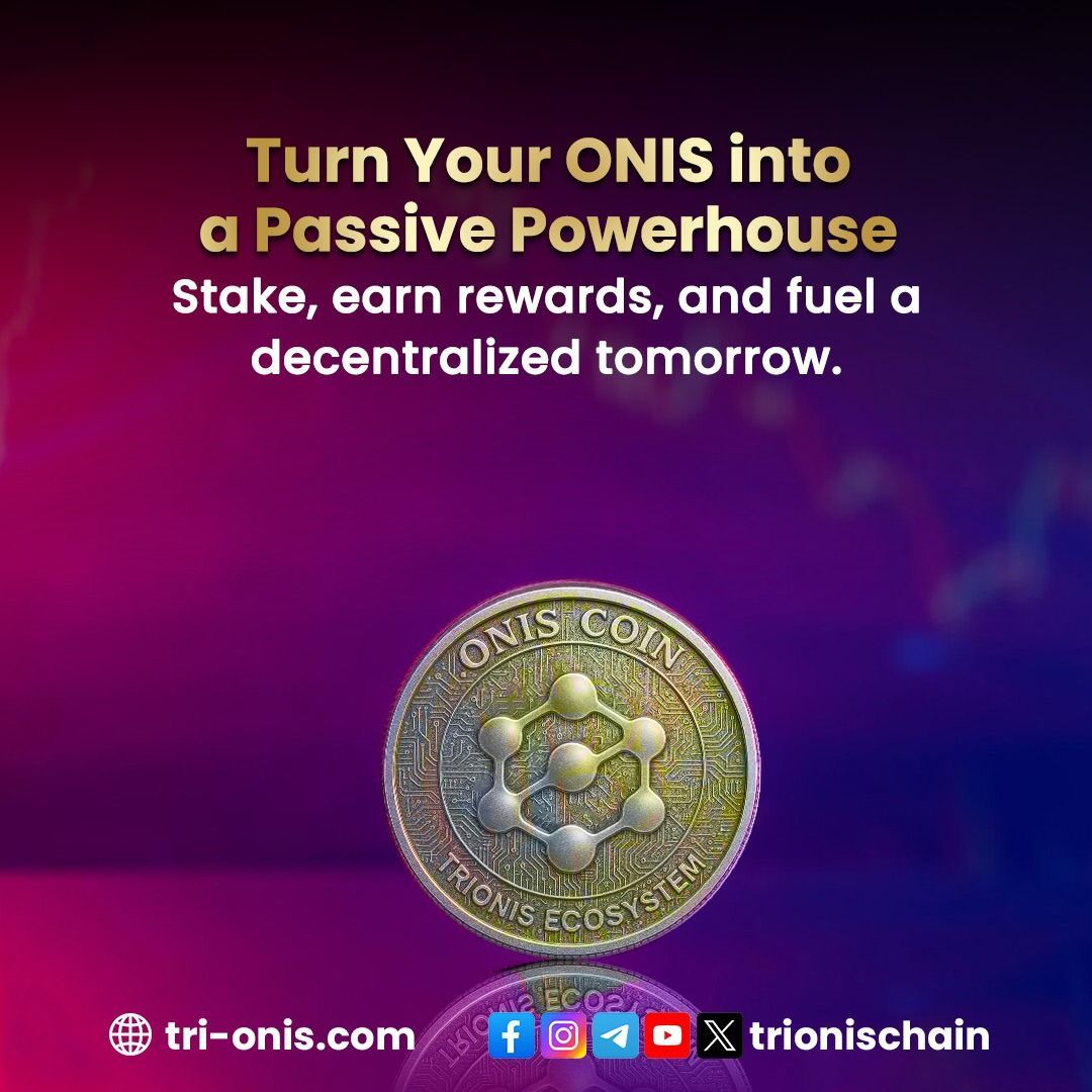 💸 Turn your ONIS into a Passive Powerhouse!
🌍 Stake, earn rewards &amp; fuel a decentralized tomorrow with #ONIS 🔐💹
Start staking now 👉 tri-onis.com
Join us: t.me/trionischain | discord.gg/NX9WYPbk

#trionis #trionischain #ONIS #oniscoin #ONISPay