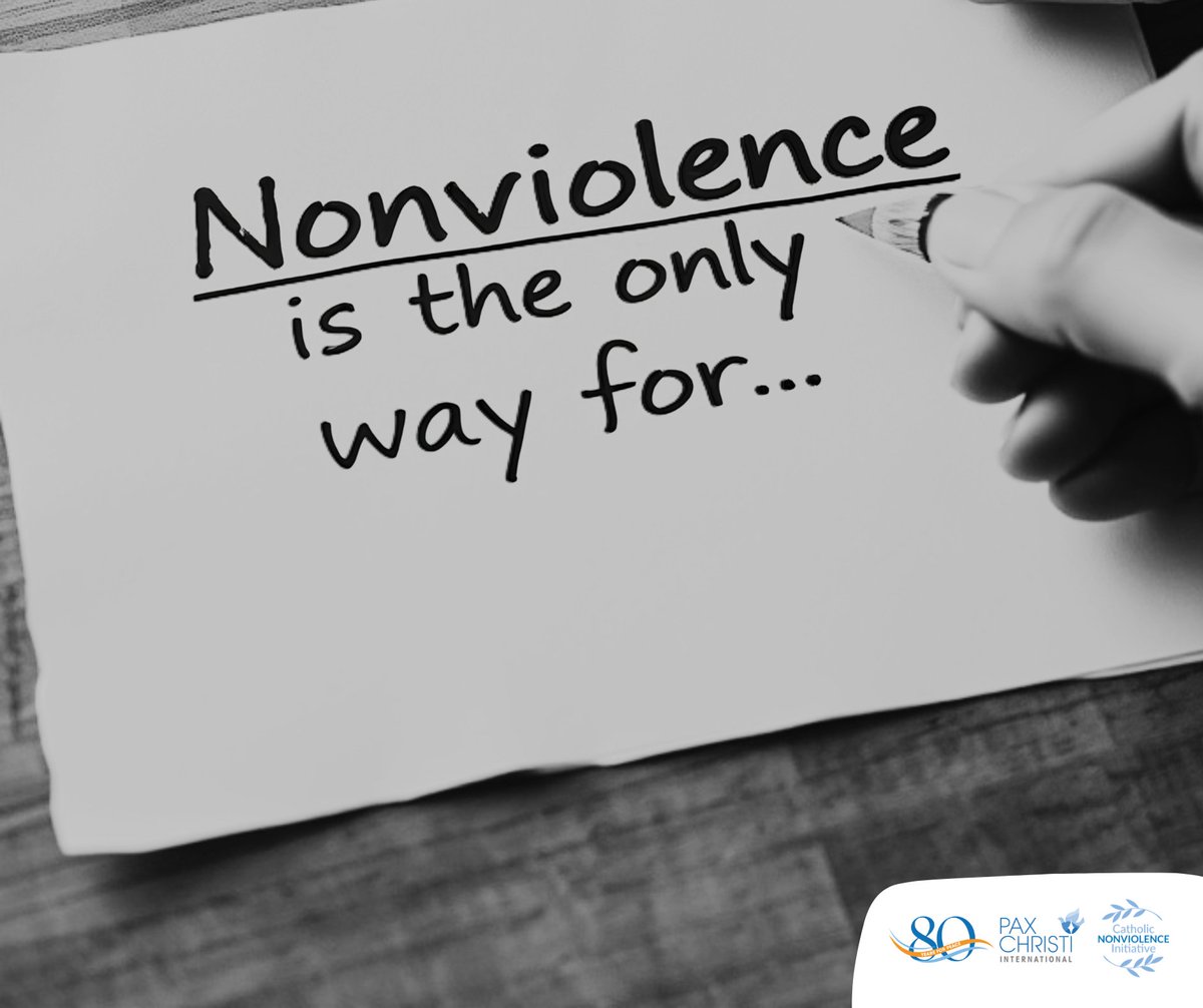 "Nonviolence is the only way forward" - A letter by Marie Dennis (Director, Catholic Institute for Nonviolence,) published by <a href="/NCRonline/">NCR</a>

Marie writes about the urgent need for #nonviolence in the face of escalating hatred and suffering.

Read the letter: ncronline.org/opinion/your-l…