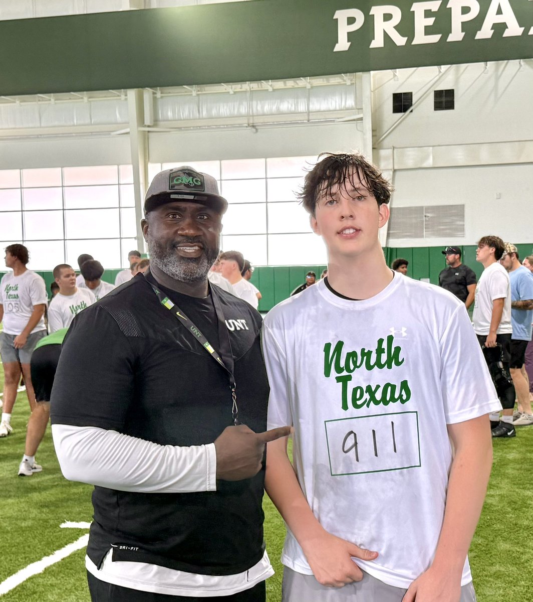 Josh Huitson 2029 (@joshhuitson10) on Twitter photo Had a great day yesterday at UNT Trench Camp working with <a href="/CoachGRichDL/">Greg Richmond</a> and <a href="/coach_ikeDL/">coach Ike</a>
Go <a href="/MeanGreenFB/">UNT Football</a>! Had a great day yesterday at UNT Trench Camp working with <a href="/CoachGRichDL/">Greg Richmond</a> and <a href="/coach_ikeDL/">coach Ike</a>
Go <a href="/MeanGreenFB/">UNT Football</a>!