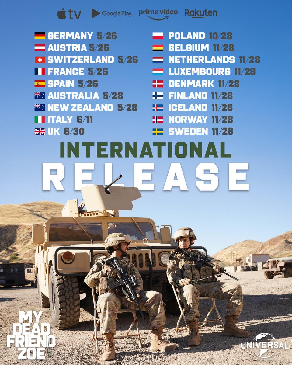 LegionMOfficial's tweet image. The worldwide release of @mydeadfriendzoe has begun! 🗓️ Dates below 🍅95%🍿95%
MDFZ is one of the top-rated films of 2025.
// THEATERS: ITALY 6/11
// DIGITAL (Amazon, Rakuten, Apple, Google Play, and all major/local platforms):
GERMANY 5/26 - AUSTRIA 5/26 - SWITZERLAND 5/26 -…