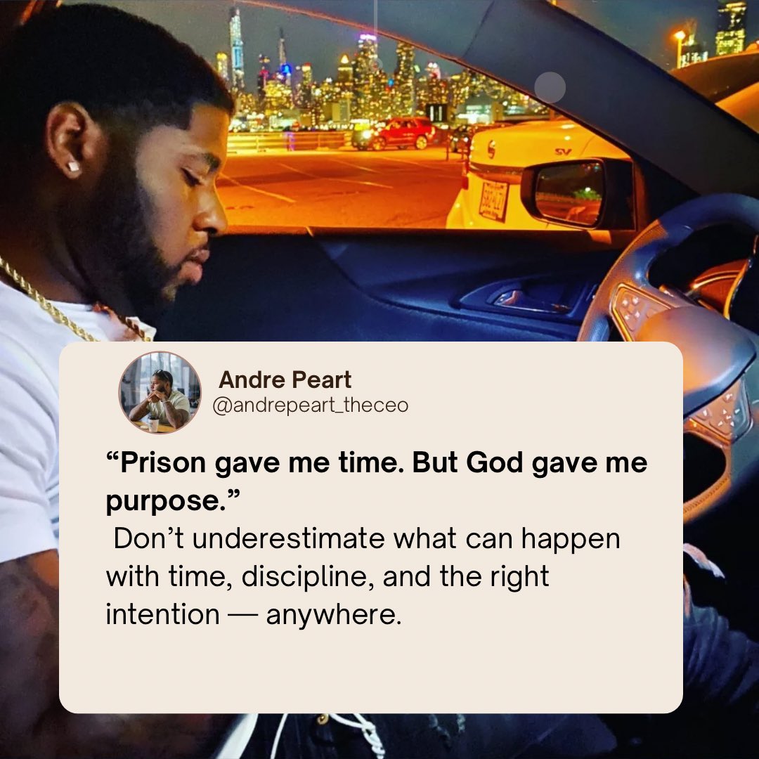 Prison gave me time. God gave me purpose.
I didn’t count years—I counted lessons.
This ain’t luck. It’s alignment.
God can do more with your rock bottom than the world can with your highlight reel.
#FromPrisonToPurpose #GodDid #FaithAndFocus