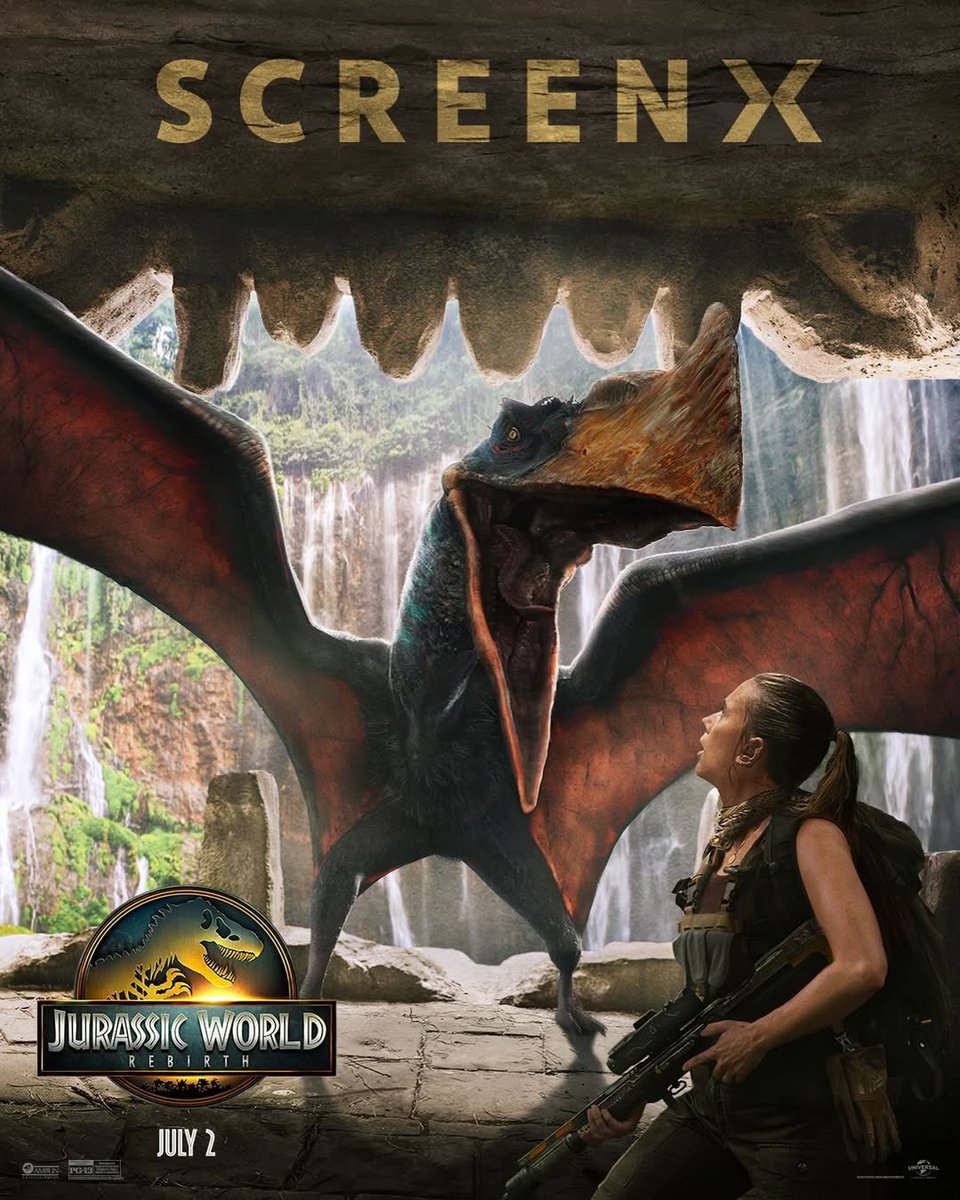 BreakingViews4u's tweet photo. #JurassicWorldRebirth
#DolbyCinema #ScreenX #4DX #RealD3D
#JurassicWorld #JurassicPark #ScarlettJohansson #Dolbyatmos #Dolbyvision #RealD https://t.co/QkXeFp4t8M