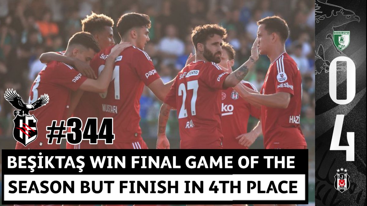 Beşiktaş Smash Bodrumspor 0-4 Away | Hekimoğlu Brace, Late Drama in Samsun Denies 3rd Place | #344

WATCH | youtube.com/live/9xjLvcLmk…

Beşiktaş closed out the 2024/25 Süper Lig season with a dominant 4-0  away win over Bodrumspor, but heartbreak followed as Samsunspor scored  two