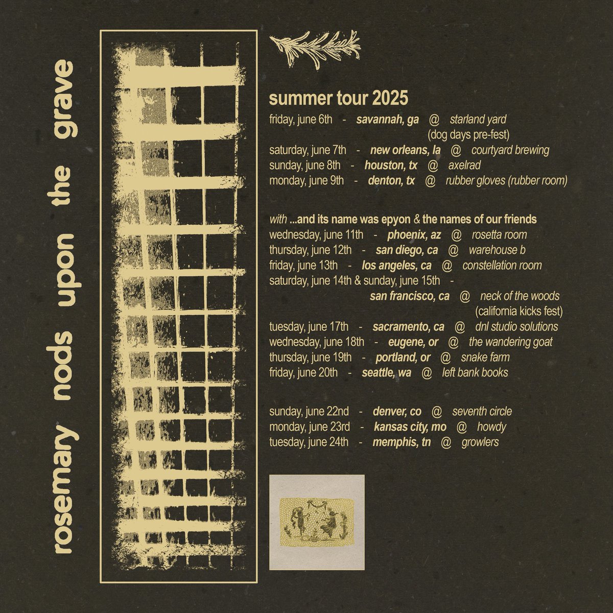 today, we are ecstatic to release our split with HEAVEN THROUGH VIOLENCE

two new songs from each band

7” records coming later this month through zegema beach / larry / severed / gallowdance records
150x opaque yellow
50x transparent yellow

tour starts friday
see you there