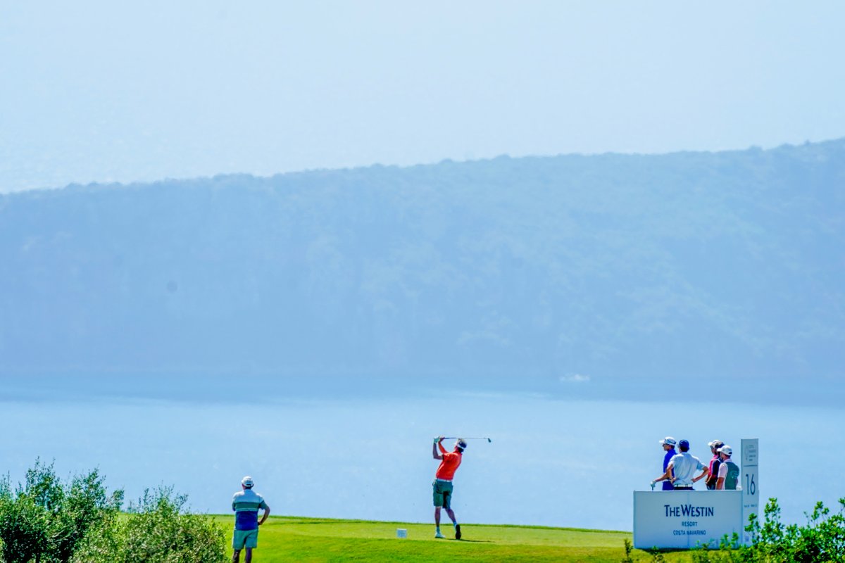 euLegendsTour's tweet photo. Few venues rival the views at Costa Navarino 🇬🇷

Coastal golf at its finest - dramatic scenery, pristine fairways, and unforgettable moments.
Where’s the most scenic round you’ve ever played? 🏌️‍♂️👇

#CourseSpotlight #euLegendsTour #CostaNavarino #GolfGreece #ScenicGolf https://t.co/iouEkWLbqU