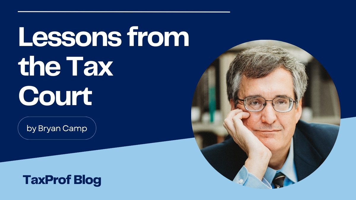 Paul Caron (@socaltaxprof) on Twitter photo Lesson From The Tax Court: The Key Word In “Net Operating Loss,” by Bryan Camp <a href="/TTU_Law/">Texas Tech Law</a>
bit.ly/45AC12N Lesson From The Tax Court: The Key Word In “Net Operating Loss,” by Bryan Camp <a href="/TTU_Law/">Texas Tech Law</a>
bit.ly/45AC12N