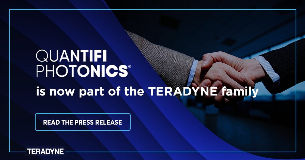 🤝We’d like to officially welcome Quantifi Photonics to the Teradyne family!
This marks a great milestone as we join forces to deliver scalable PIC test solutions that support the evolving HPC market and AI workloads.
 
Read the press release here: hubs.li/Q03q1Y4B0