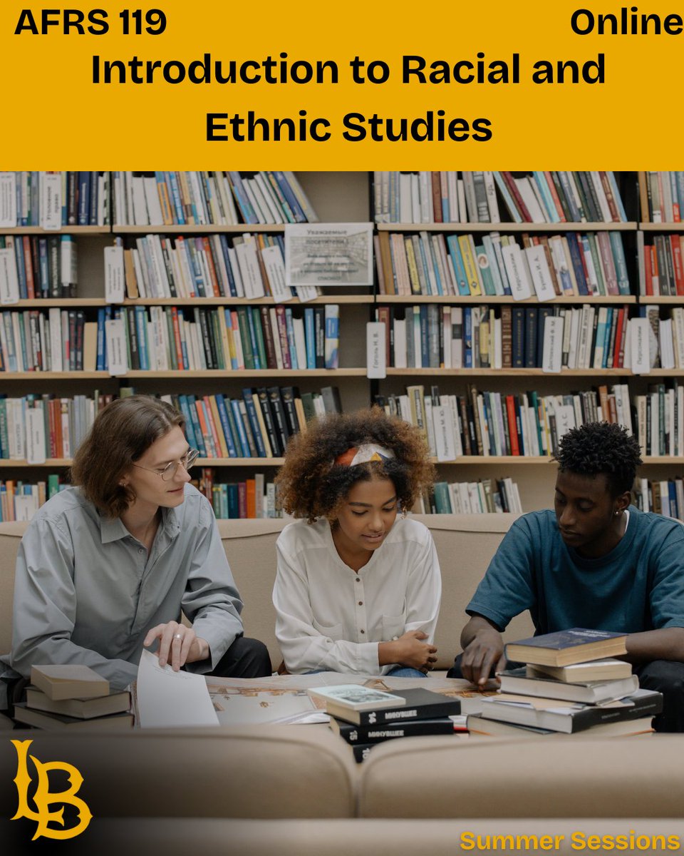 Explore race, identity, and U.S. history in AFRS 119 🌎✊ Study the experiences of major racialized groups and their impact on America. Enroll this summer! ☀️ #SummerSessions #CSULB #GoBeach