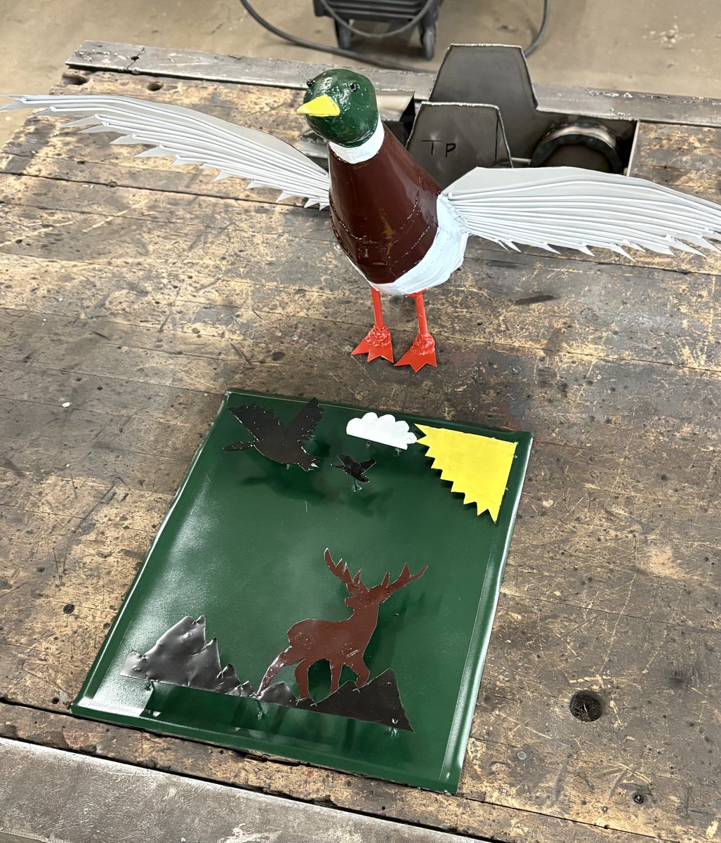 Tayden Pierskalla created these pieces in Mr. Guenther's Creative Metal Working and Design class. Great work!