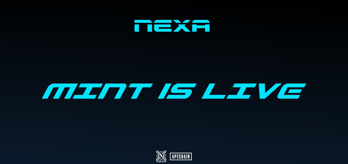 Nexa (@nexanfts) on Twitter photo PUBLIC MINT IS LIVE 🤖
Nexa are now deploying on <a href="/ApeChainHUB/">ApeChainHUB</a>
👉Mint here: nexanft.nfts2.me
Claim your Nexa
Own the power
#ApeChain #Nexa $APE PUBLIC MINT IS LIVE 🤖
Nexa are now deploying on <a href="/ApeChainHUB/">ApeChainHUB</a>
👉Mint here: nexanft.nfts2.me
Claim your Nexa
Own the power
#ApeChain #Nexa $APE