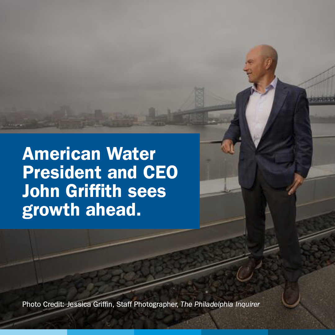 American Water President and CEO John Griffith sees growth ahead. Learn more in the feature by Joseph DiStefano in the @phillyinquirer: inquirer.com/business/ameri…