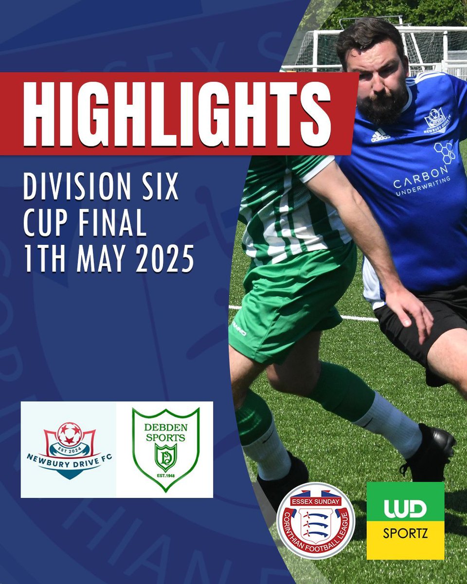 Corinthian League (@essexcorinthian) on Twitter photo ππ¨π£ πππ‘ππ πππππππππ§π¦ π
Highlights from the recent #Corinthian Division 6 Cup Final as <a href="/NewburyDriveFC/">NewburyDriveFC</a> battled with <a href="/FcDebden/">Debden A FC</a> for the trophy
πππ©ππ ππ€π¬ βΆ buff.ly/pm7gMmN
π½ @wdsportz_ ππ¨π£ πππ‘ππ πππππππππ§π¦ π
Highlights from the recent #Corinthian Division 6 Cup Final as <a href="/NewburyDriveFC/">NewburyDriveFC</a> battled with <a href="/FcDebden/">Debden A FC</a> for the trophy
πππ©ππ ππ€π¬ βΆ buff.ly/pm7gMmN
π½ @wdsportz_