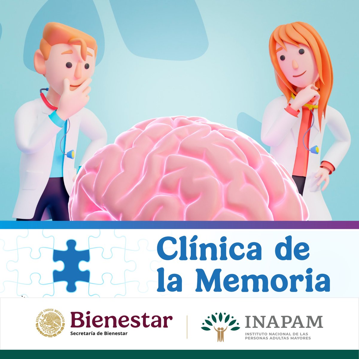INAPAM's tweet photo. La #Clínica de la #Memoria del #INAPAM brinda #ConsultaExterna #Integral para #Detectar o #Confirmar los #Diagnósticos de #Deterioro #Cognitivo leve o #Demencia se realiza un #HistorialClínico con #Pruebas de #Tamizaje👉 https://t.co/6228X9GDTf https://t.co/e0nwWHhSls