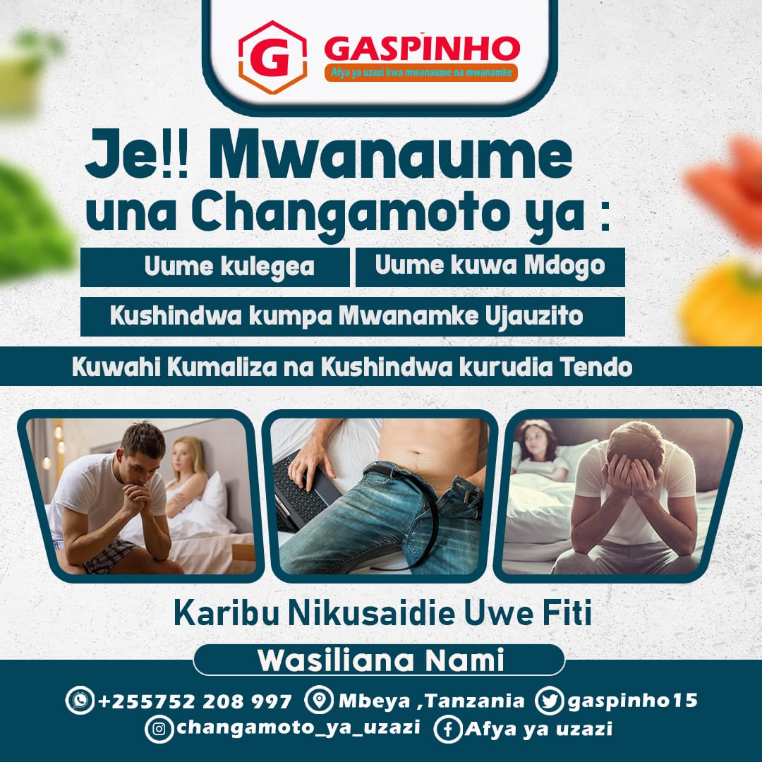 Wadau wa 𝕏 naomba Repost yenu🙏🏼

Mwanaume unakutana na Changamoto ipi kati ya hizo nilizo post? 
Naweza kukusaidia na Ukawa fiti Permanent. 
Nicheck WhatsApp 🔗 👇🏼
wa.me/message/FKJQWC…

Call 0752208997