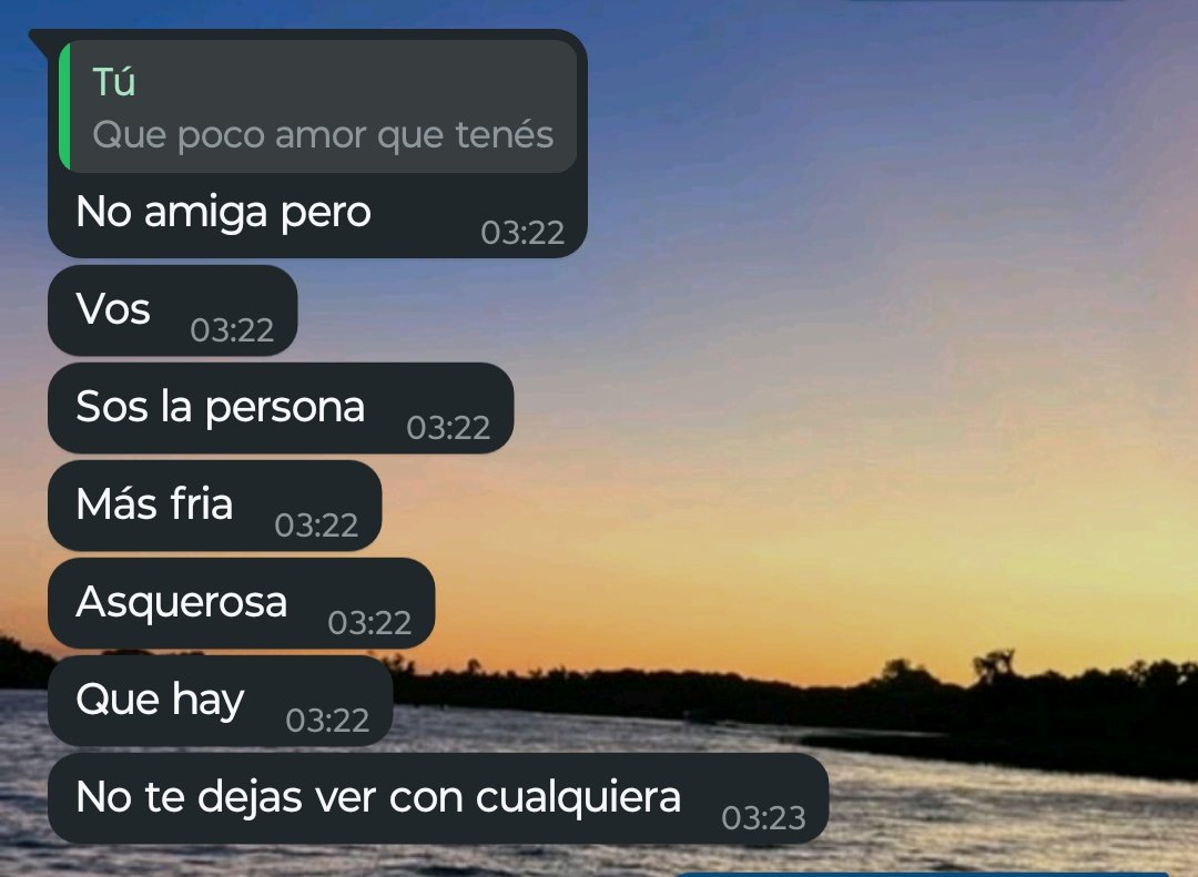 Muestro un hombre
Mí amiga: