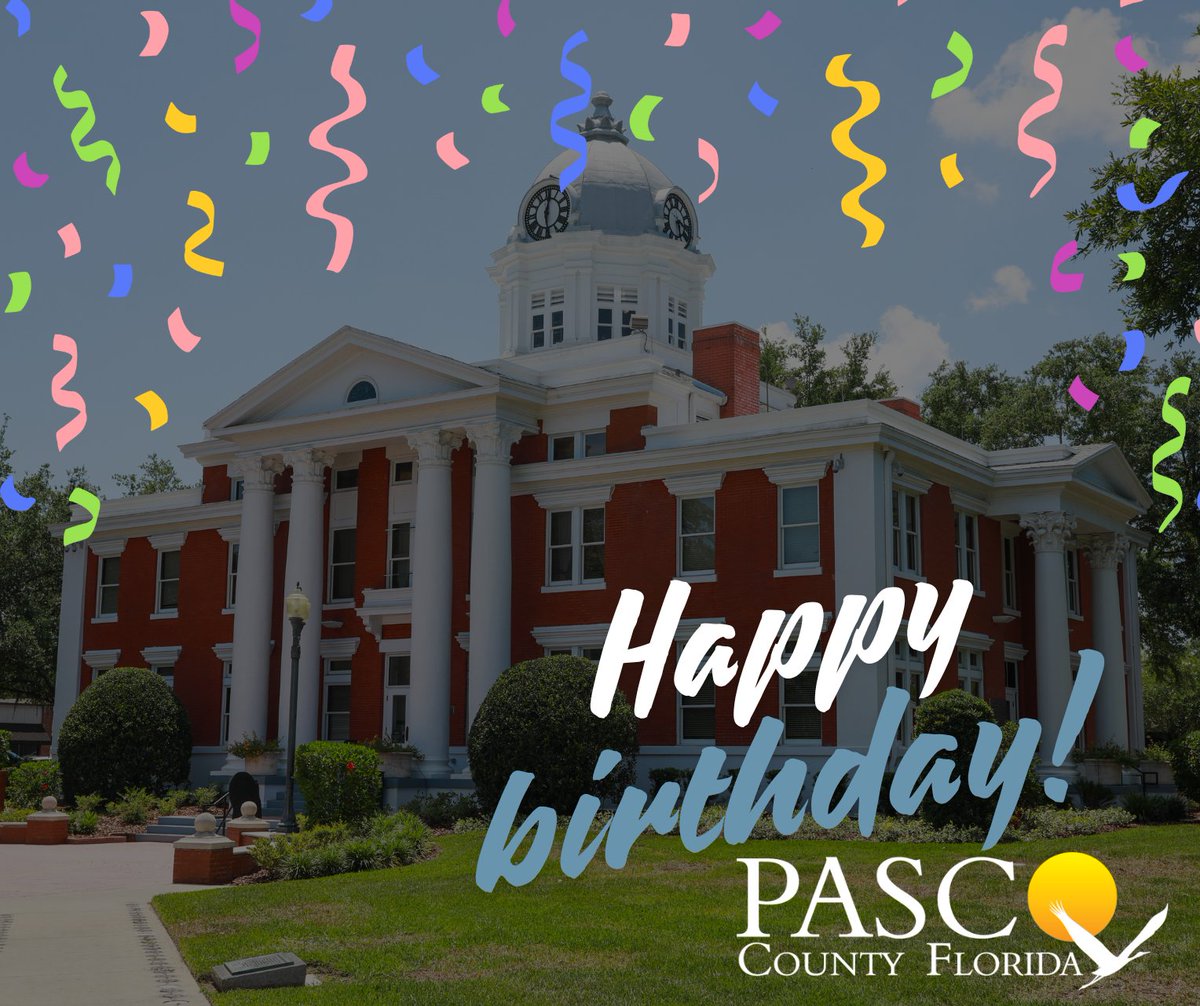 PascoCountyPIO's tweet image. 🎉 Happy 138th Birthday, #PascoCounty! 🎉

On this day in 1887, Florida’s State Legislature reshaped the map, dividing Hernando County into three—creating Pasco. Named after U.S. Senator Samuel Pasco, our county has been growing, thriving and making history ever since!

Join us…