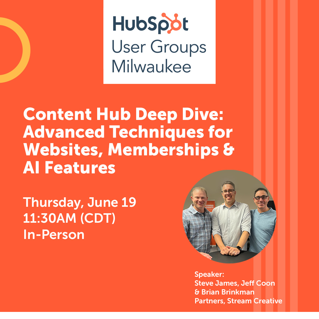 streamcreative's tweet image. Ever feel like you’re only scratching the surface with #HubSpot Content Hub? We’re here to help you dig deeper. Join us for our upcoming HUG June 19 hubs.ly/Q03q7mhJ0
#ContentMarketing #AIinMarketing #ContentCreation
