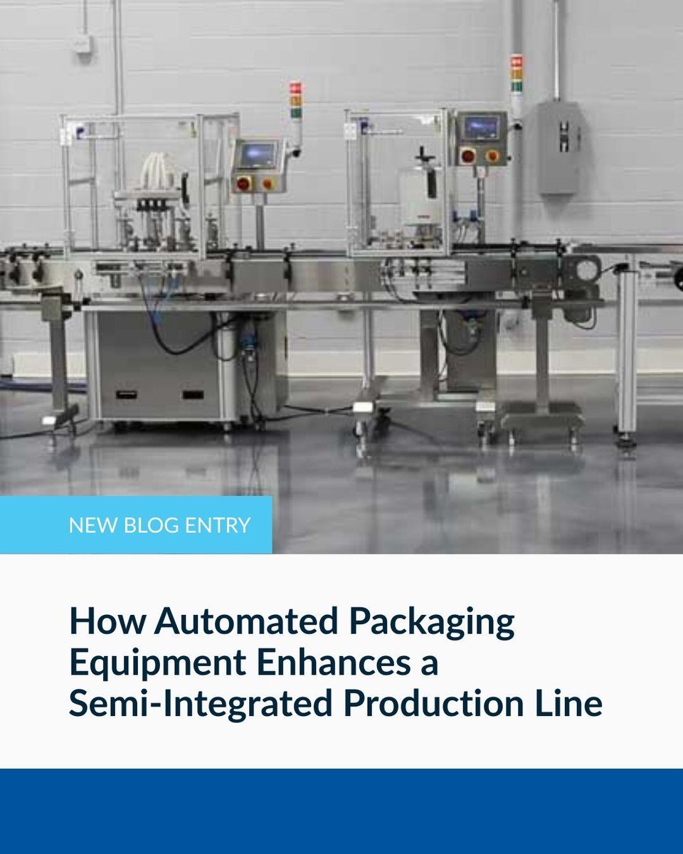 PACKLEADERUSA's tweet image. Want to improve your packaging line without going fully automated?

A semi-integrated setup might be the perfect solution.

Explore the 5 essential machines that will keep production running smoothly. ⬇️

bit.ly/4jsxPG3

#packagingautomation