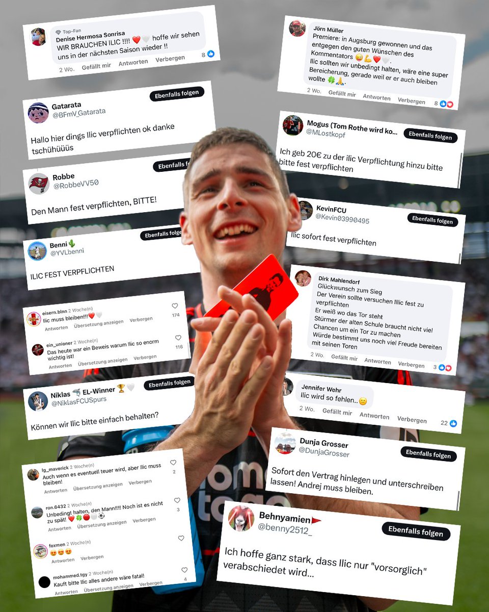 Hallo hier dings Ilic fest verpflichtet ok danke tschühüüüs 🤝